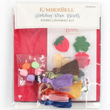 Kimberbell Holiday Rope Bowls embellishment kit (Sewing Bee Studio)