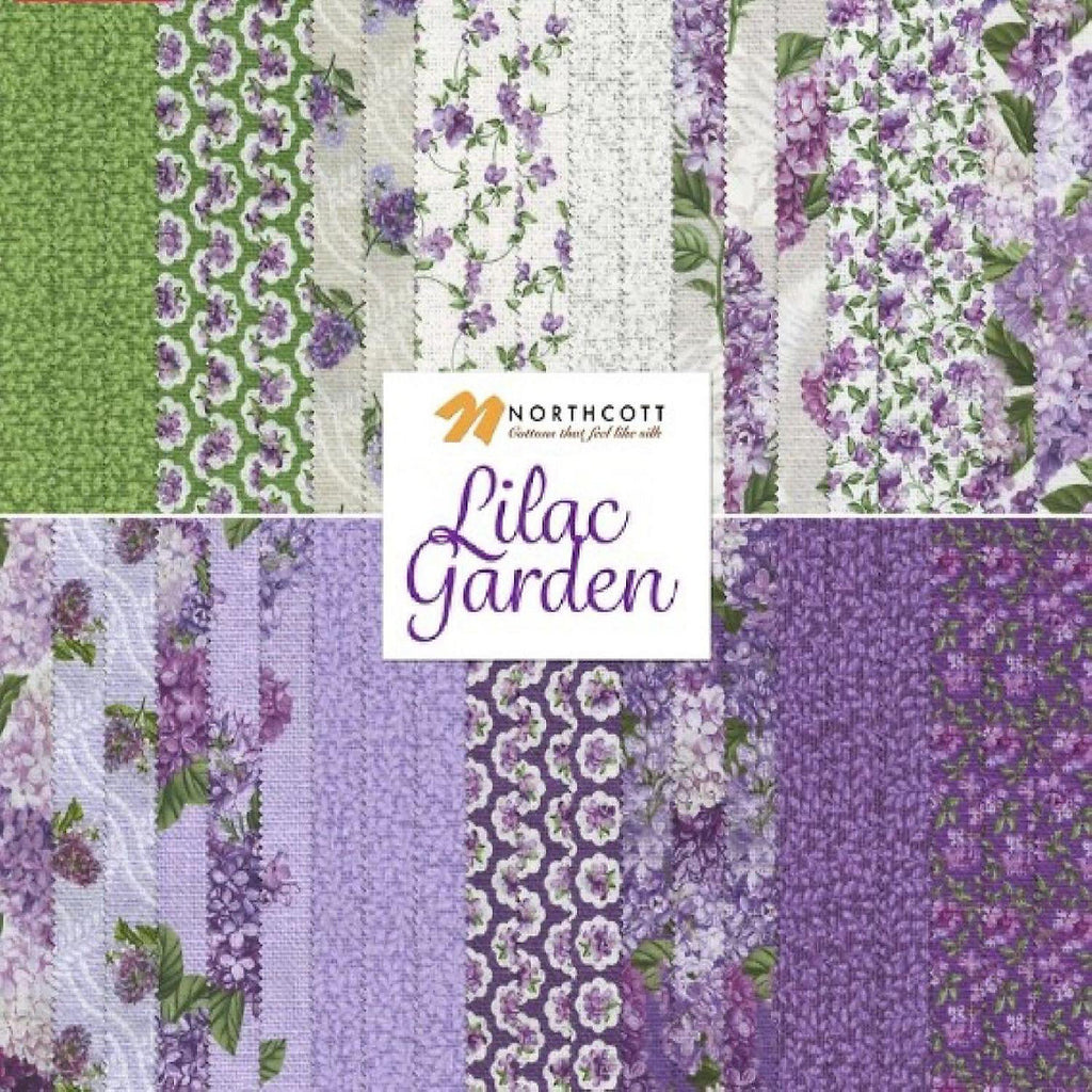 Northcott - Leafy Blender Green (Lilac Garden) 25403-74