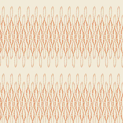 Benartex Fabric - Loopy Lace Terracotta Natural (Modern Vintage: Treasured)