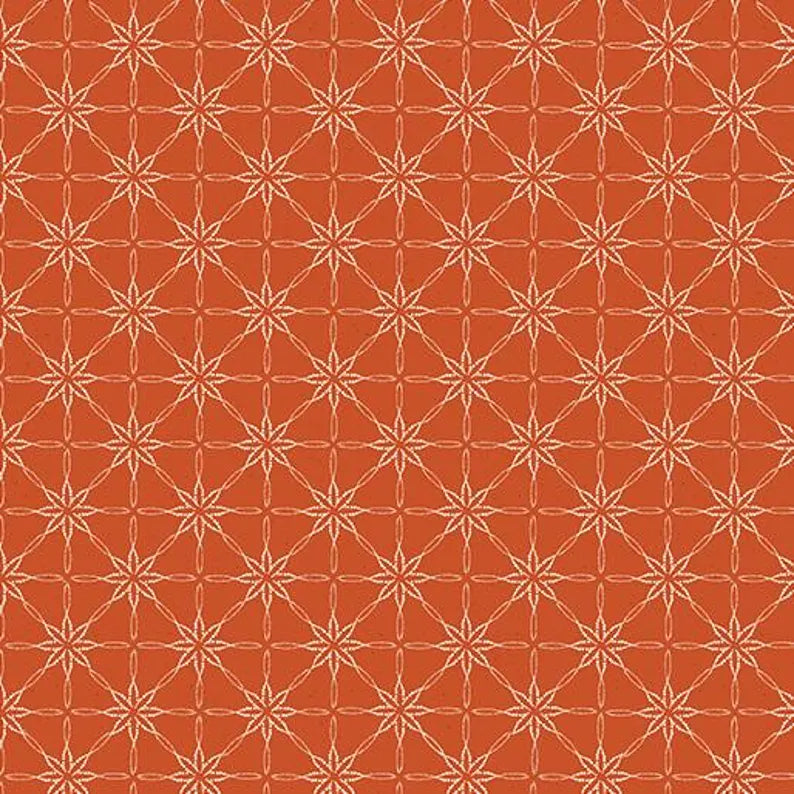 Benartex Fabric - Daisy Doily Terracotta (Modern Vintage: Treasured)
