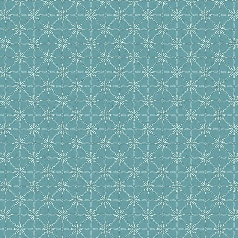 Benartex Fabric - Daisy Doily Teal (Modern Vintage: Treasured)