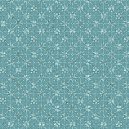 Benartex Fabric - Daisy Doily Teal (Modern Vintage: Treasured)