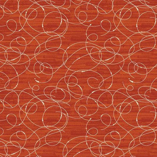 Benartex Fabric - Etched Glass Dark Terracotta (Modern Vintage: Treasured)