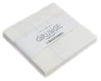 White fabric charm pack with 'Moda Grunge' and 'Basic Grey' branding on a white background. Sold by Sewing Bee Studio.