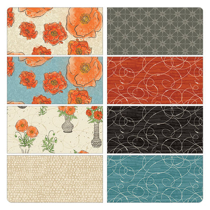 Benartex Fabric - Loopy Lace Terracotta Natural (Modern Vintage: Treasured)