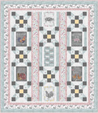 Benartex - Chalk Paint Roosters Teal Yellow (Chalk Barn) 16321-84