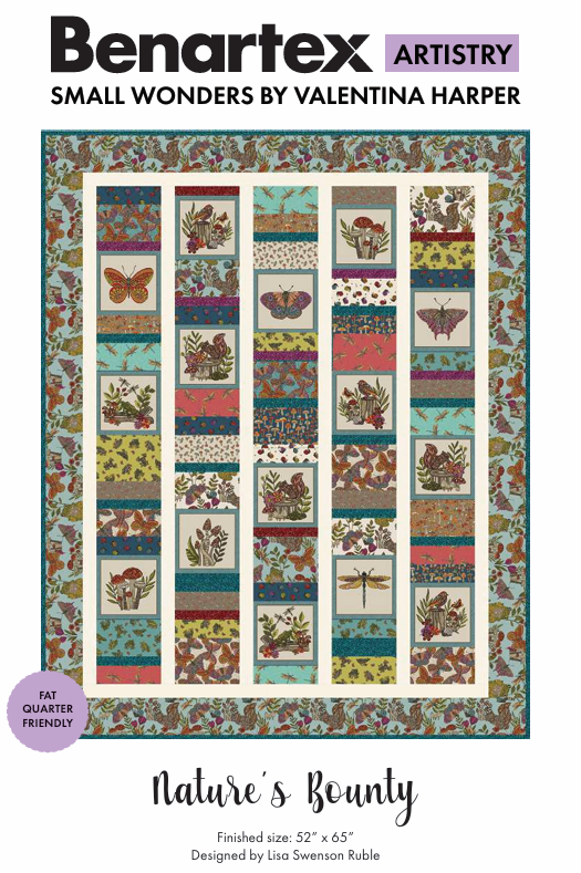 Benartex Fabric - Butterfly Toss in Medium Teal (Small Wonders)
