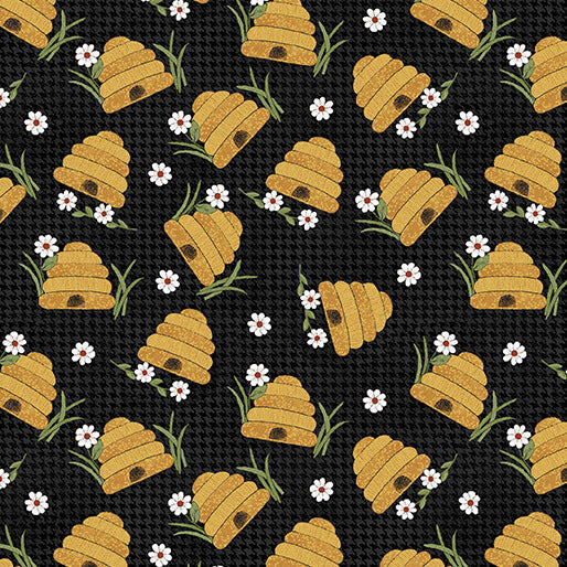Benartex - Prairie Hive Black (Prairie Chicks) 16755-12