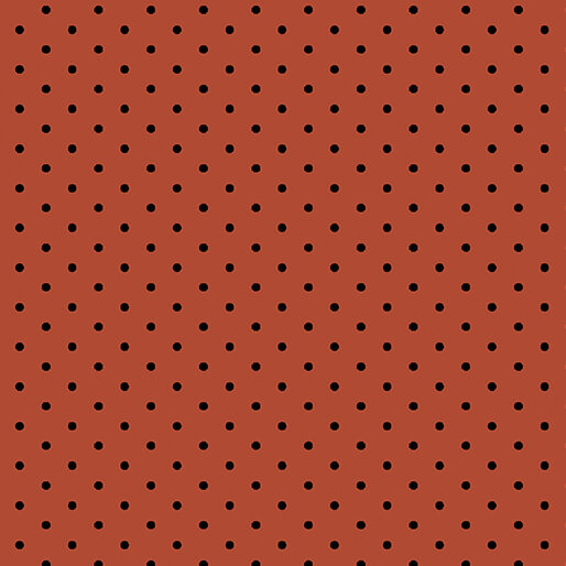Benartex Fabric - Dot Red/Black (Prairie Chicks)