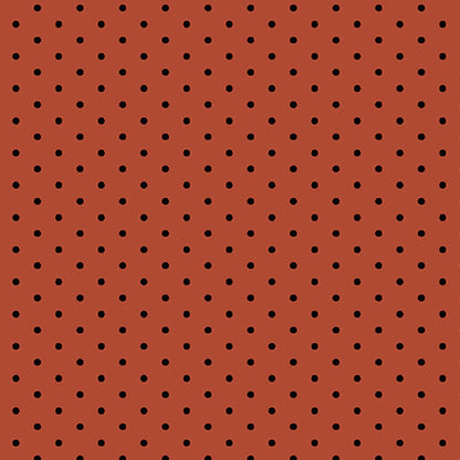 Benartex Fabric - Dot Red/Black (Prairie Chicks)