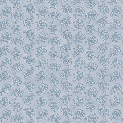 Benartex Fabric - Tossed Jacobean Light Blue (Prairie Chicks)