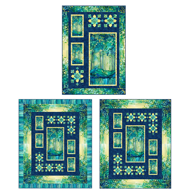 Northcott - Morning Light Splotches Blue (Morning Light) 25290-44