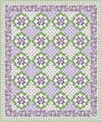 Northcott - Leafy Blender Green (Lilac Garden) 25403-74