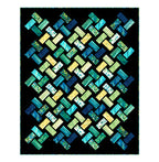 Northcott - Morning Light Packed Leaves Blue Multi (Morning Light) 25284-44