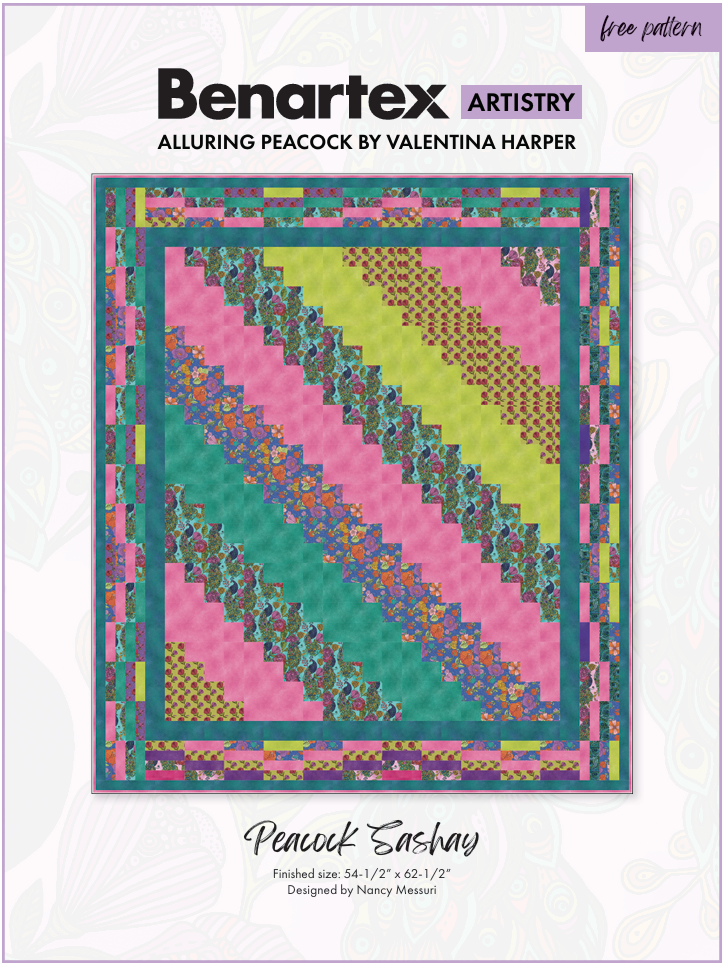 Benartex Fabric - Pebble Mosaic in Dark Teal (Alluring Peacock)