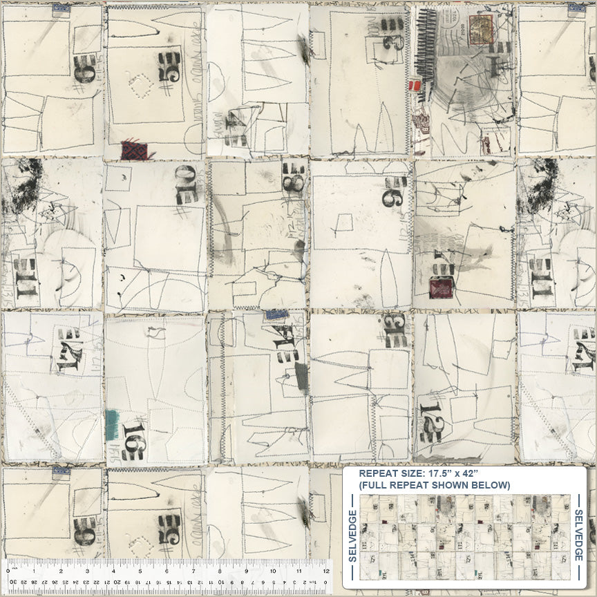 WINDHAM - Postcards Back Ivory (Random Thoughts) 52989D-2