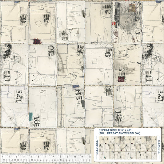 WINDHAM - Postcards Back Ivory (Random Thoughts) 52989D-2