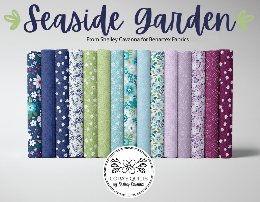 Benartex - Beachcomber Cobalt (Seaside Garden) 17182-50