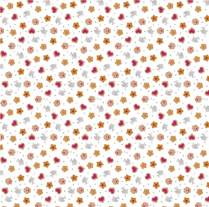 Henry Glass - Quilted Kitties Cat Treats in White