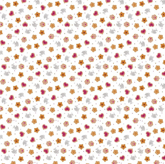 Henry Glass - Quilted Kitties Cat Treats in White