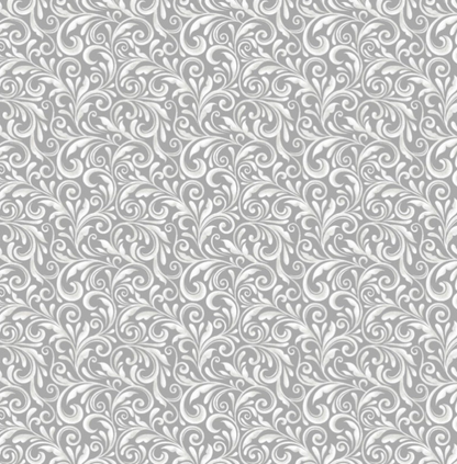 Henry Glass - Quilted Kitties: Swirls in Gray