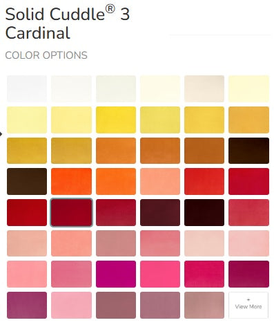 SHANNON - Solid Cuddle 3 Cardinal (Solid Cuddle Minky) SF53838