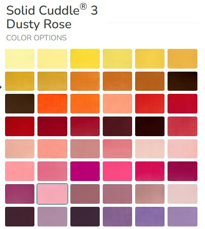 SHANNON - Solid Cuddle 3 Dusty Rose (Solid Cuddle Minky) SF31347