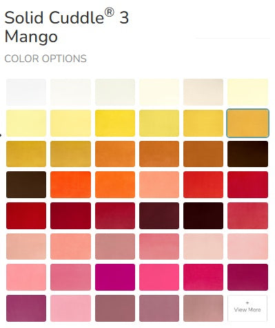SHANNON - Solid Cuddle 3 Mango (Solid Cuddle Minky) SF32347