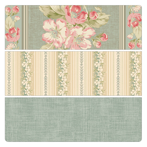 Benartex - Apple Blossom Stripe Washed Rose (Beloved) 16650-20