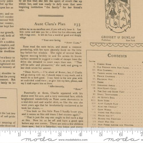 MODA - Alcott Text and Words Oatmeal (True Love) 5263-12
