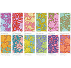 Tilda's "Bloomsville" Collection of colorful floral patterns on a white background. Sold by Sewing Bee Studio.
