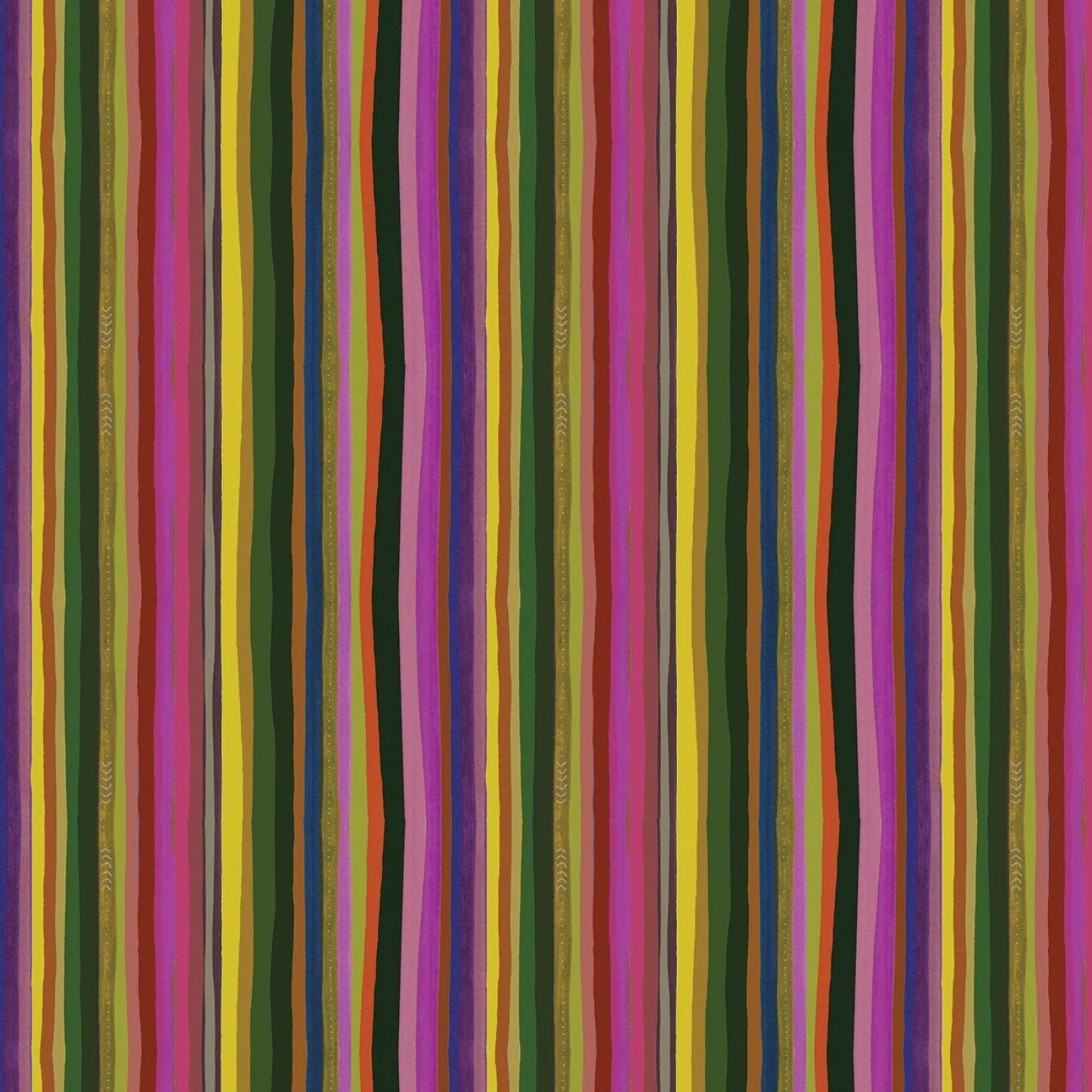 Benartex Fabric - True Colors in Striped Multi (True Colors)