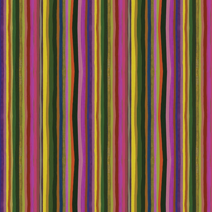 Benartex Fabric - True Colors in Striped Multi (True Colors)