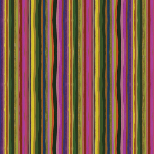 Benartex Fabric - True Colors in Striped Multi (True Colors)
