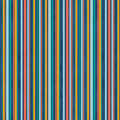 Benartex Fabric - Cabana Stripe Coral Multi (Under The Sea)