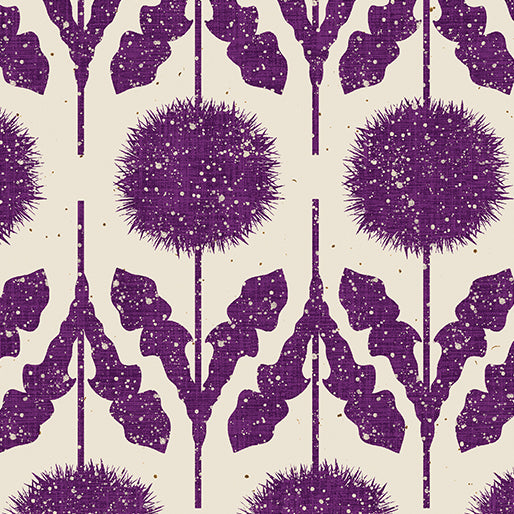 Benartex - Border Purple (Wishflower) 16693-63