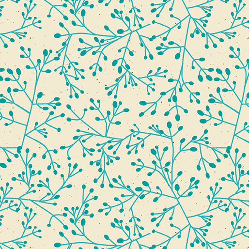 Benartex - Tallium Tangle Teal (Wishflower) 16695-83
