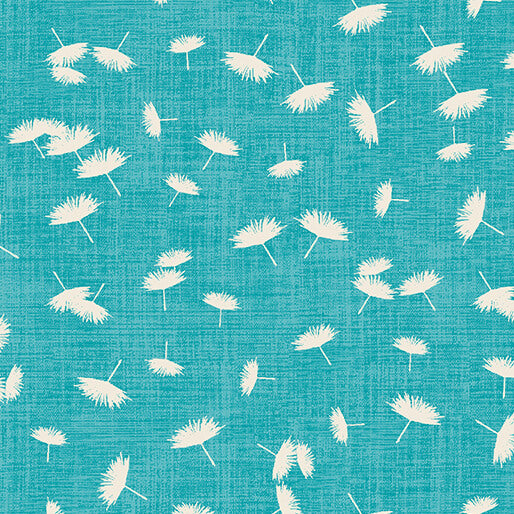 Benartex - Windy Day Teal (Wishflower) 16696-83