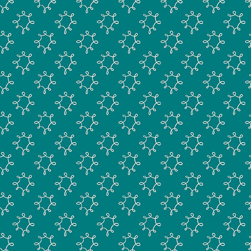 Benartex - Dandy Dark Teal (Wishflower) 16697-85