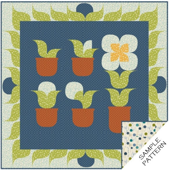 Benartex - Windy Day Lime (Wishflower) 16696-43