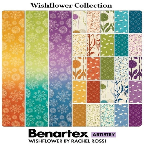 Benartex - Wishing Field Orange/Multi (Wishflower) 16691-38