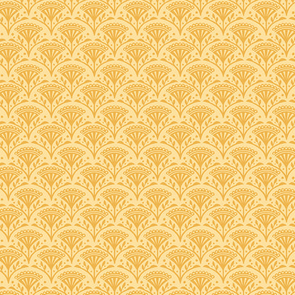 Benartex Fabric - Blossom Scallop Daffodil (Wander Lane I)
