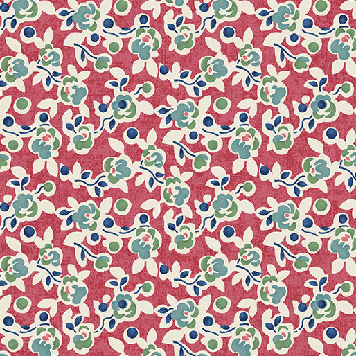 Benartex - Posies Salmon (Wander Lane I) 13603-26