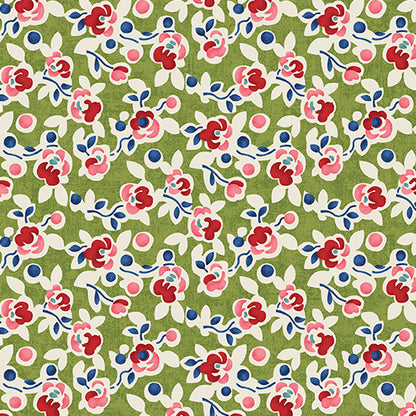 Benartex Fabric - Posies Willow (Wander Lane I)