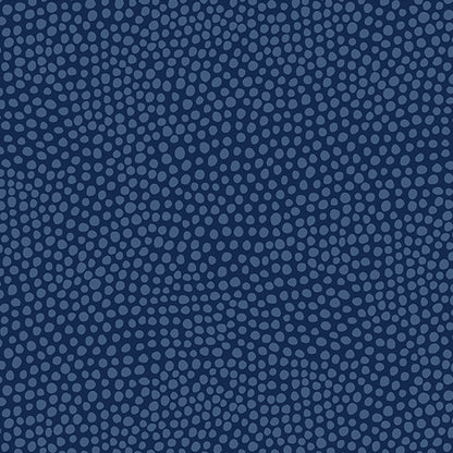 Benartex Fabric - Dew Drops Navy (Wander Lane I)