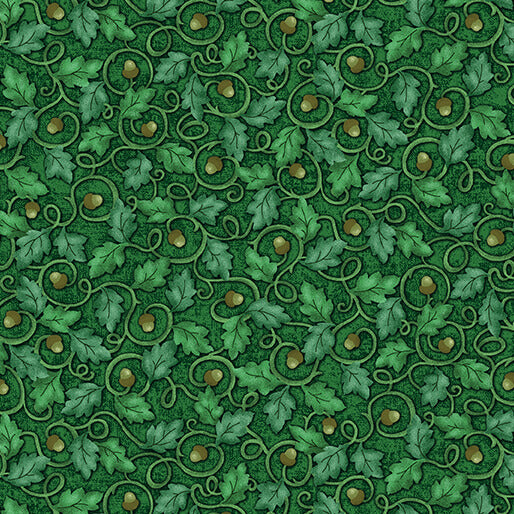 Benartex Fabric - Acorns Forest (Wander Lane II)