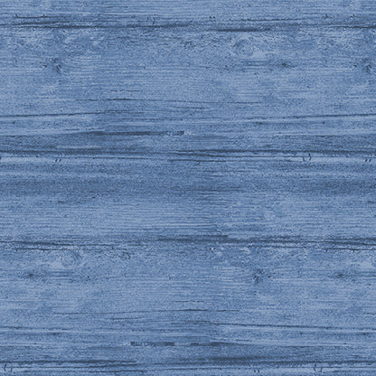 Benartex Fabric - Washed Wood Marine Blue (Washed Wood)