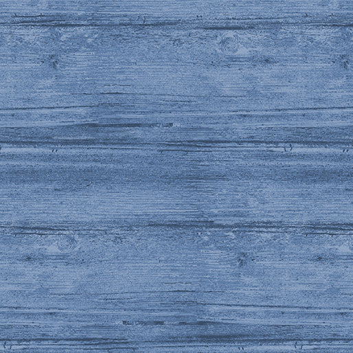 Benartex Fabric - Washed Wood Marine Blue (Washed Wood)