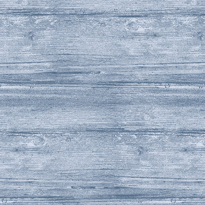 Benartex Fabric - Washed Wood Sea Blue (Washed Wood)