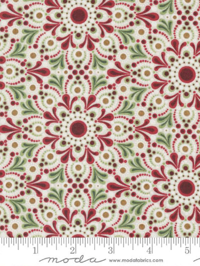 Moda Fabric - Jolly Good Eggnog Cranberry (30723-11)